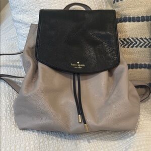 Kate Spade Black and Taupe Women's Backpack